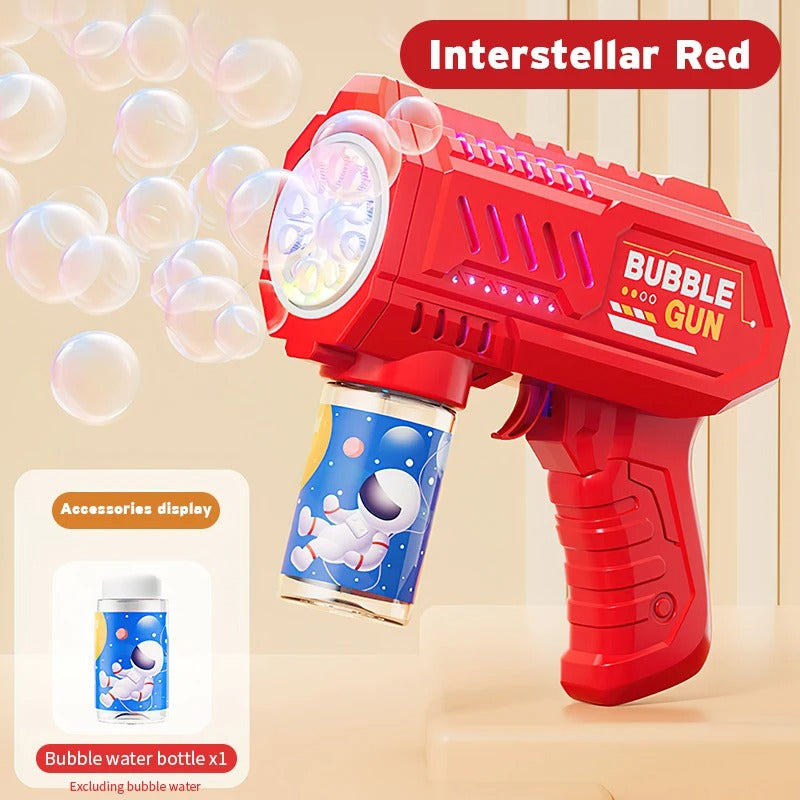 Experience next-level fun with this futuristic Space Bubble Gun!